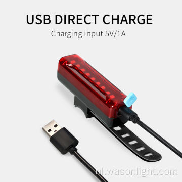 Zichtbaar USB oplaadbaar fietsstaartlicht